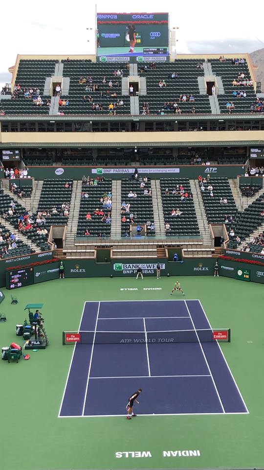 The matches started early and ran until dark each day in Indian Wells, but the action never stopped!